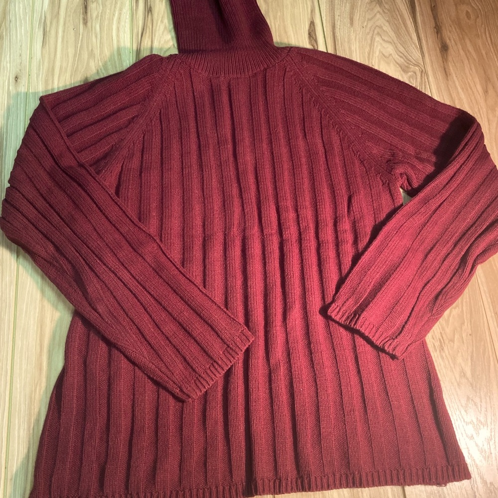 Axcess Burgundy Turtleneck Sweater XL